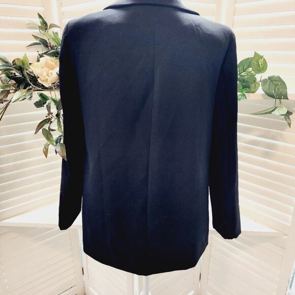 MISSGUIDED BLACK CLASSIC VINTAGE LINED BLAZER WITH SHOULDER PADS SIZE 4 - Picture 4 of 5